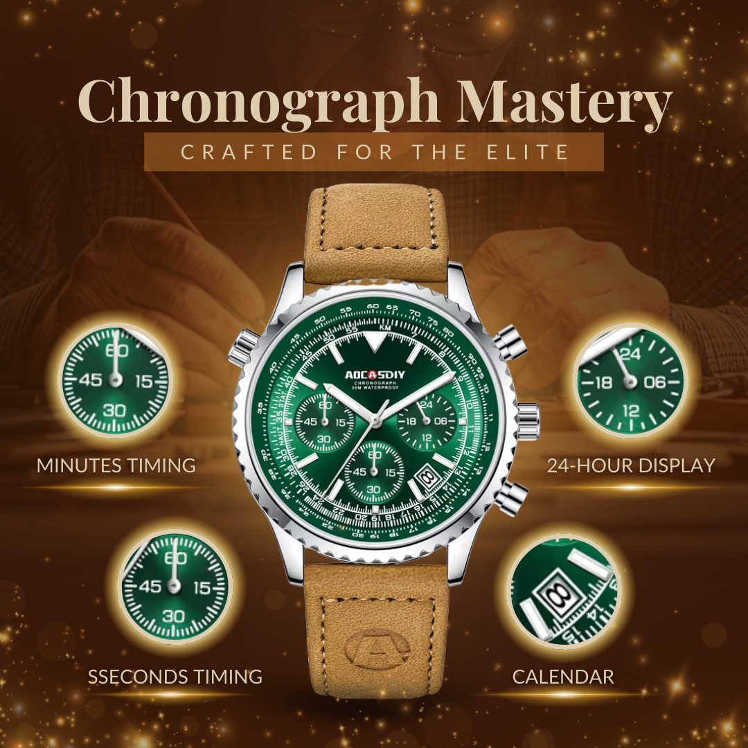 Luksusowy Zegarek Chronograf
