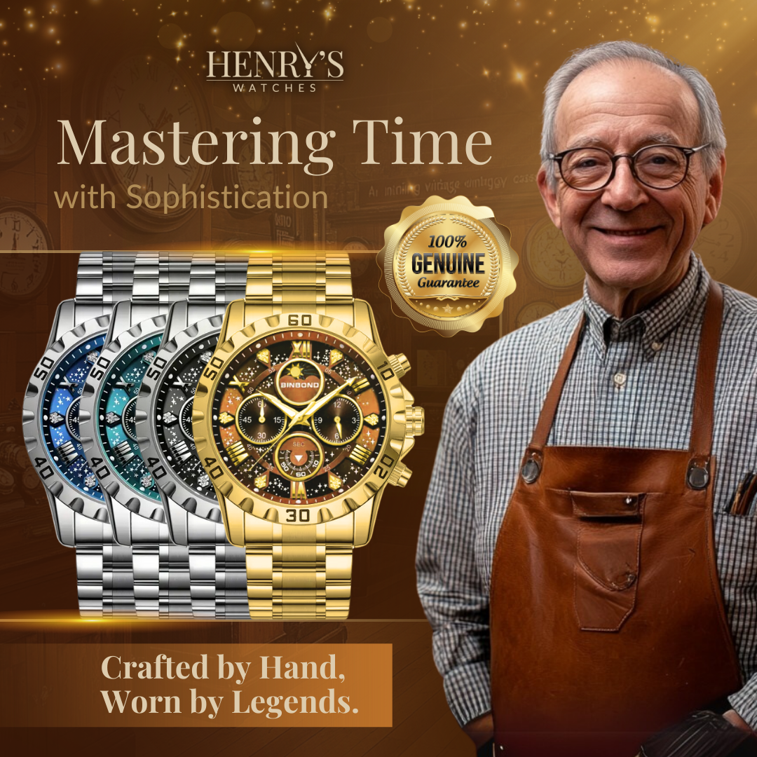 Luksusowy zegarek chronograf z metalową bransoletą