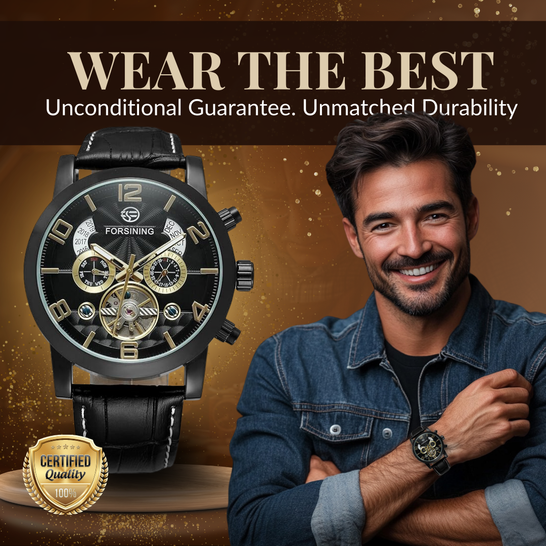 Luksusowy zegarek automatyczny z tourbillonem