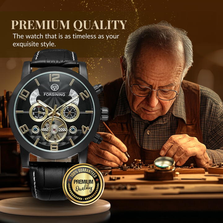 Luksusowy zegarek automatyczny z tourbillonem