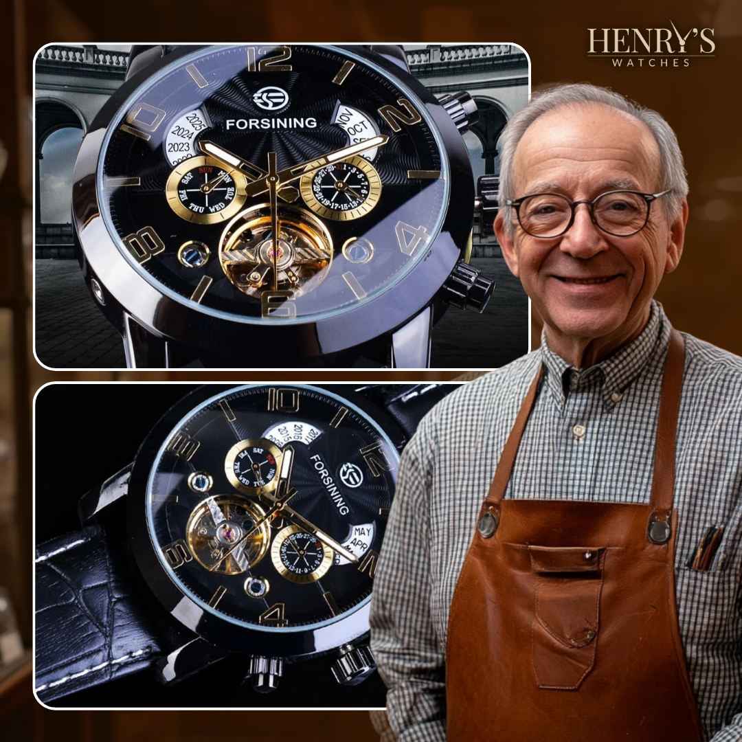 Luksusowy zegarek automatyczny z tourbillonem